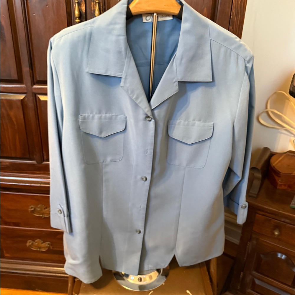 Dressbarn Sky Blue Blouse